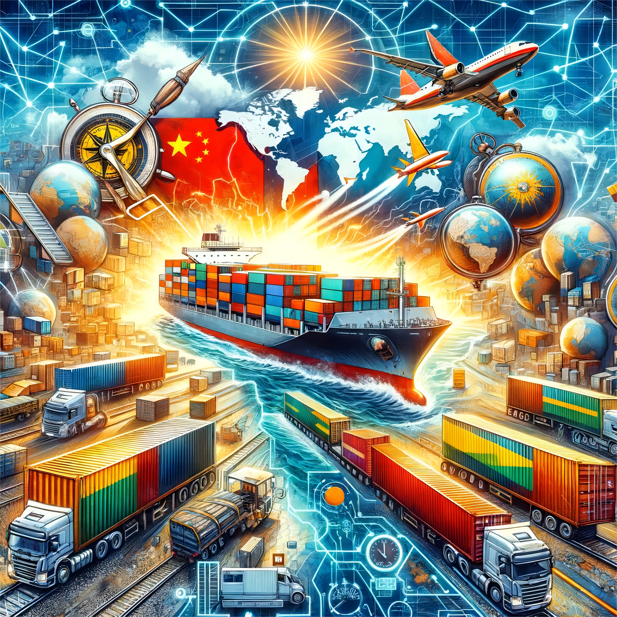 Comparison of air and sea freight containers for ecommerce shipments