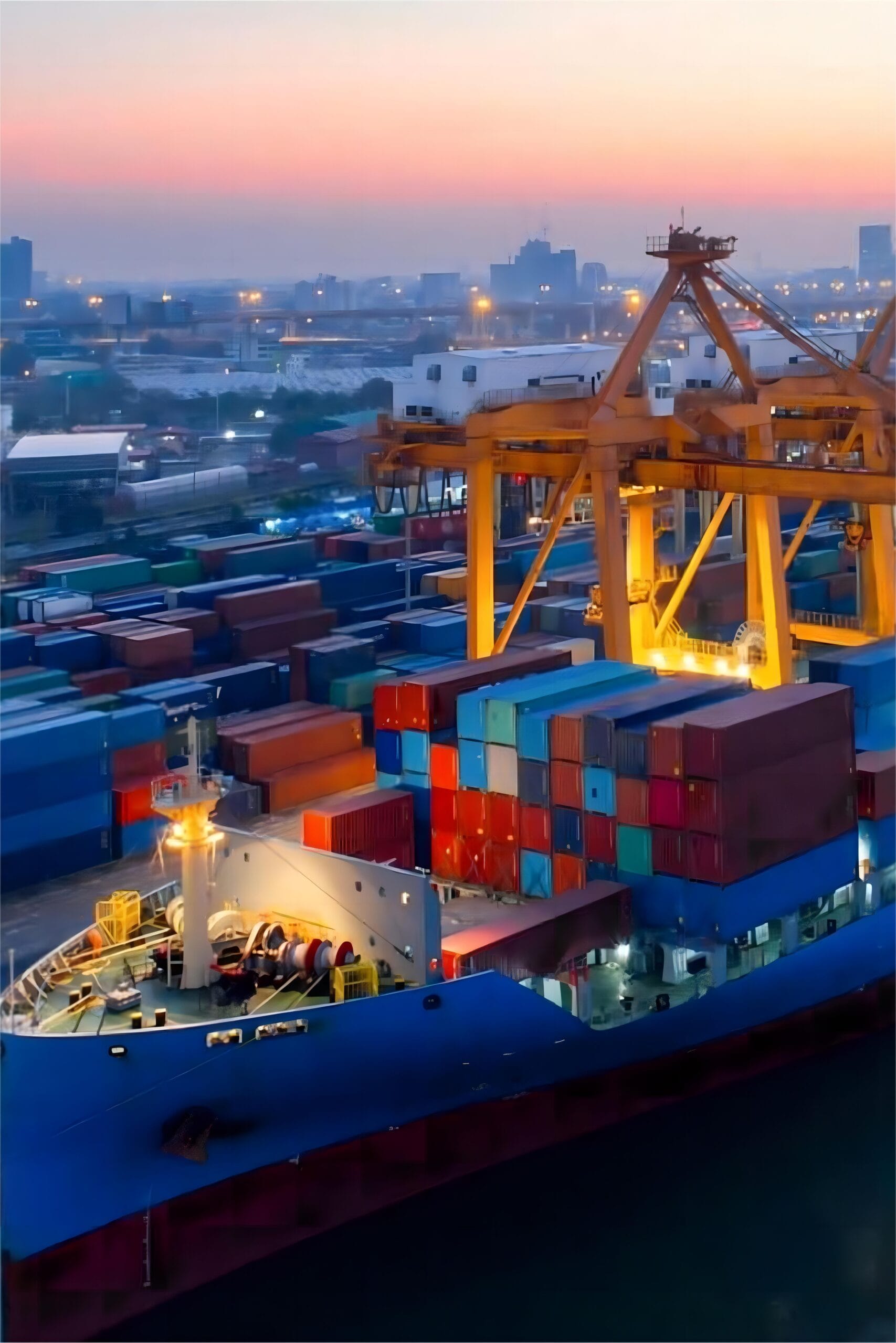 Cargo ship and airplane representing door to door shipping china usa