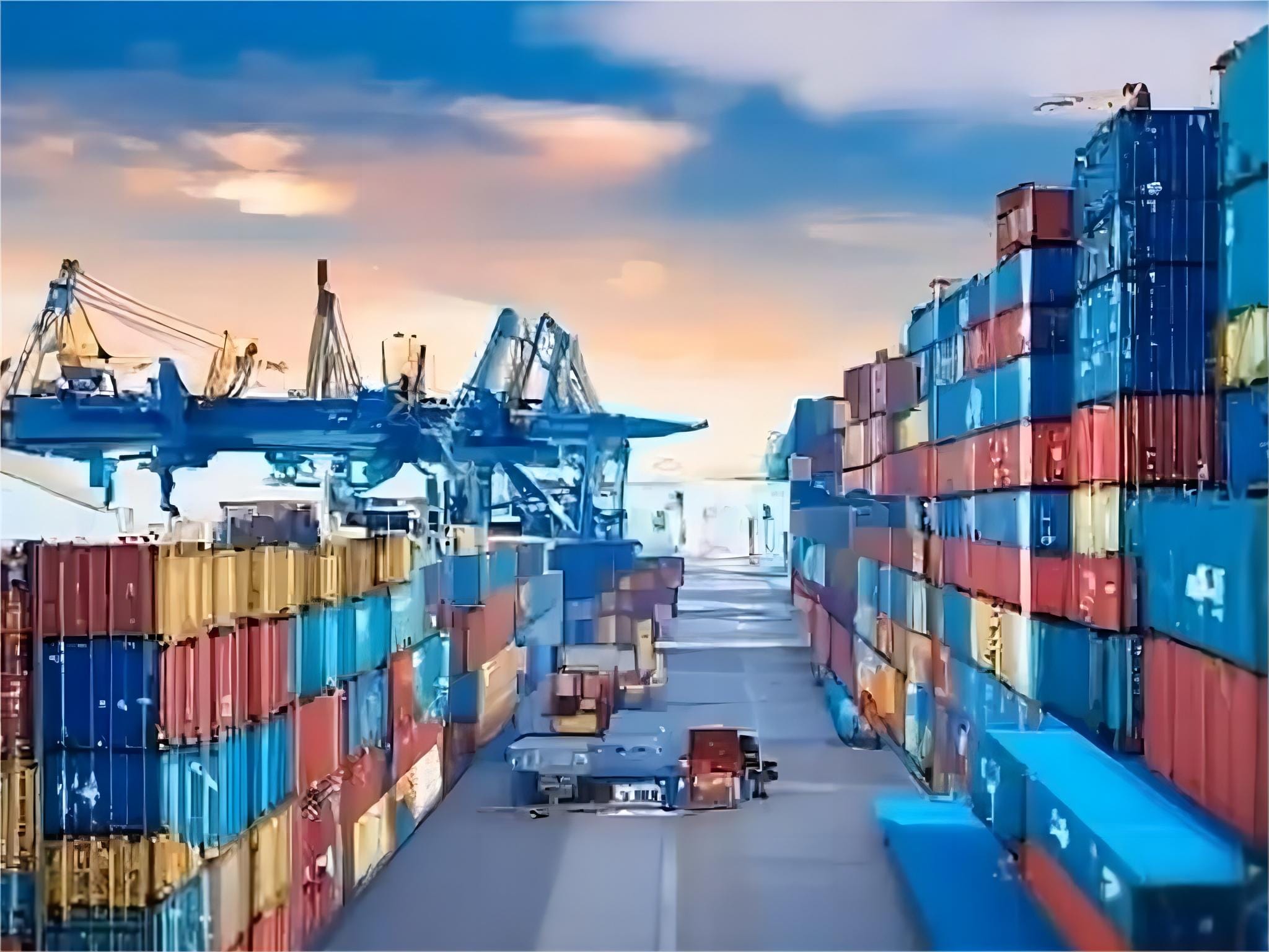 Logistics professional reviewing customs documentation