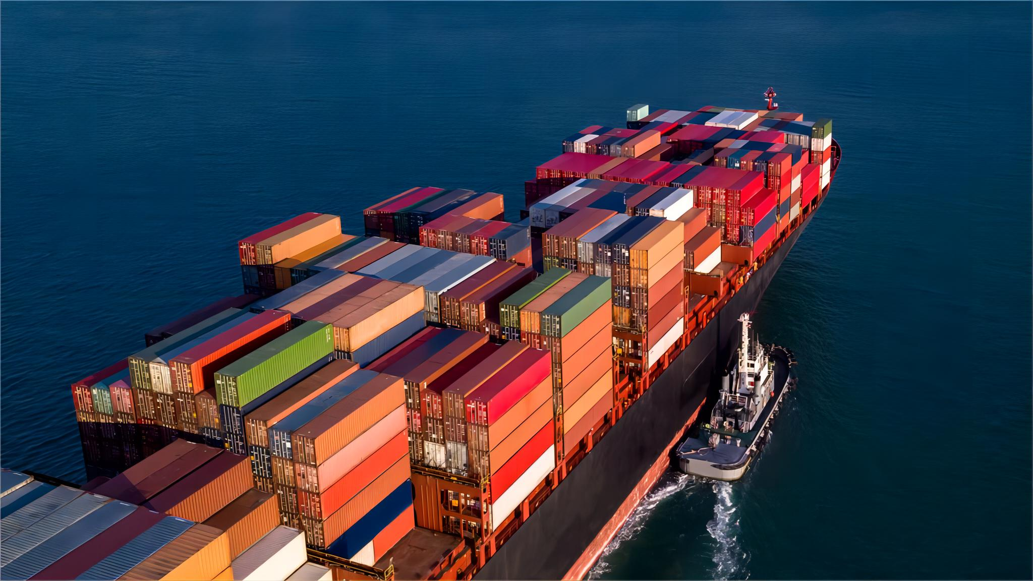 Logistics warehouse handling cargo for Middle East export