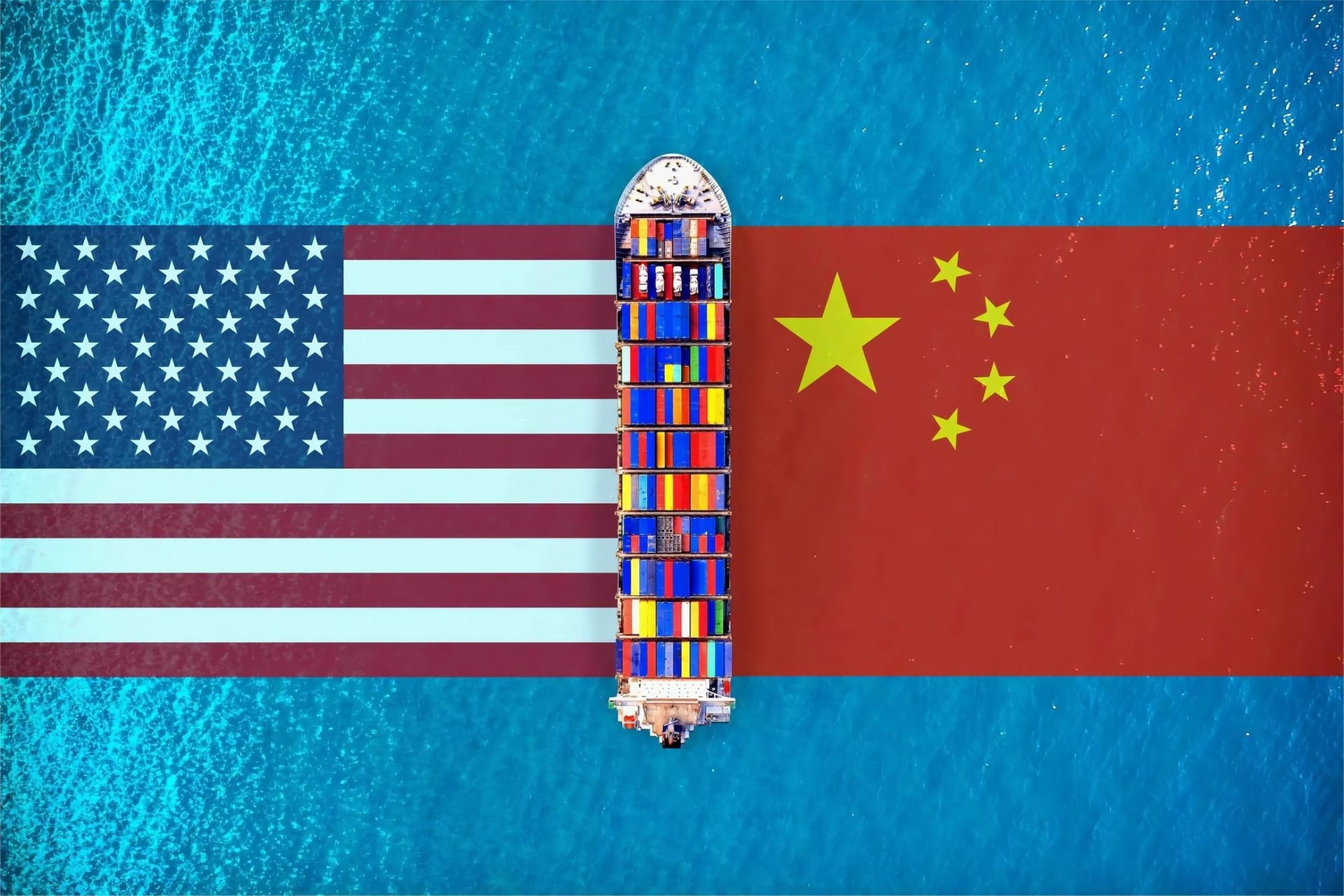 Global logistics network connecting China warehouses to USA fulfillment centers