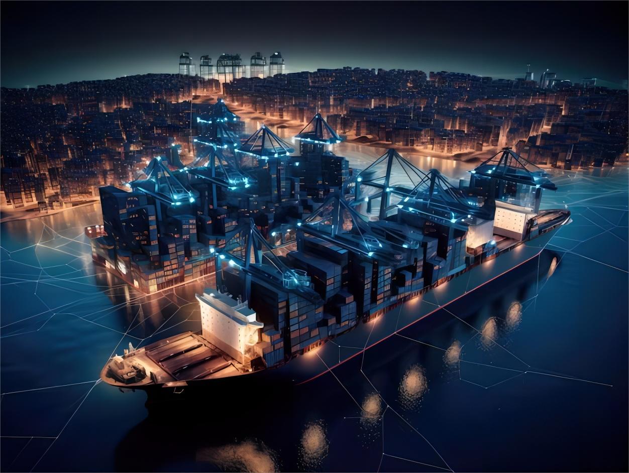 Container loading at a busy port